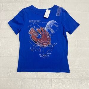 NWT GAP Kids Blue Baseball Graphic T-Shirt